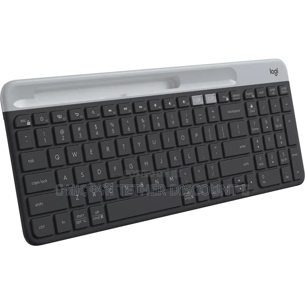 Original Logitech Slim Multi-Device Wireless Keyboard, Blackused