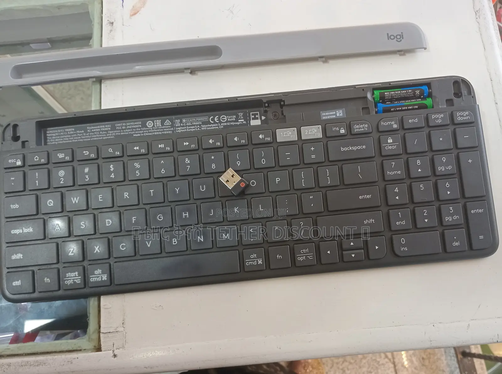 Original Logitech Slim Multi-Device Wireless Keyboard, Blackused