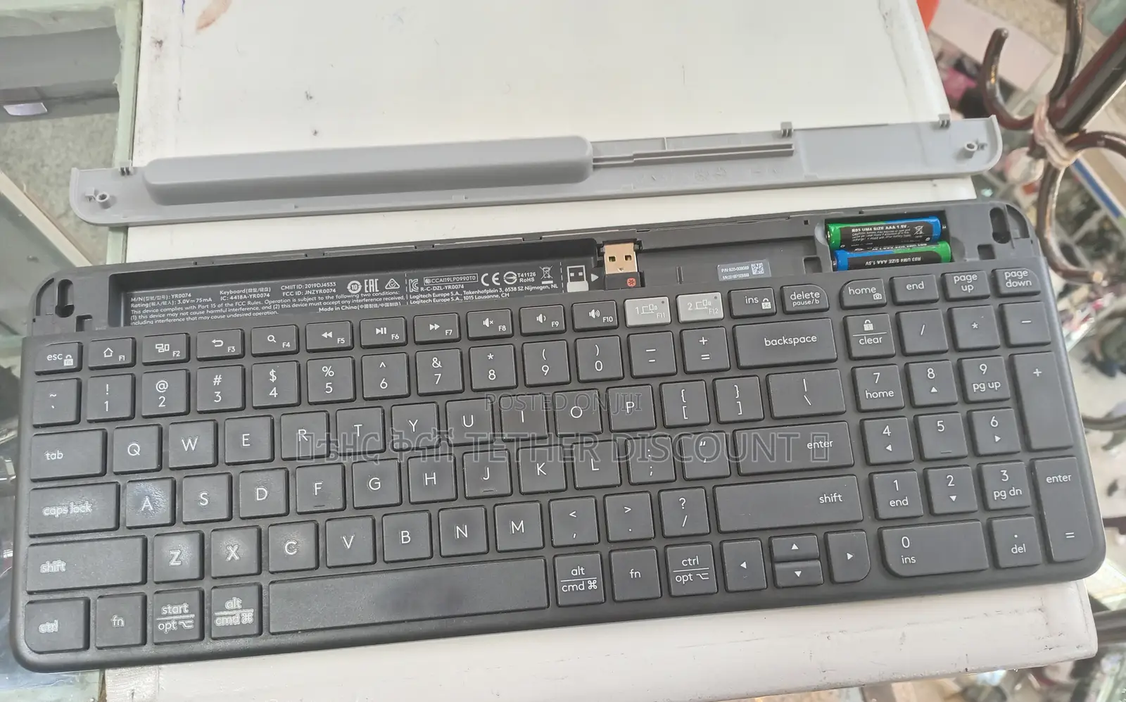 Original Logitech Slim Multi-Device Wireless Keyboard, Blackused