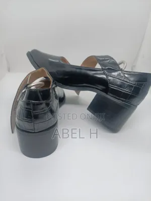 Japanese Moussy Black Leather Heels