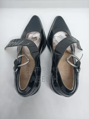 Japanese Moussy Black Leather Heels