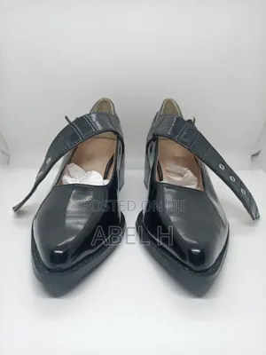 Japanese Moussy Black Leather Heels