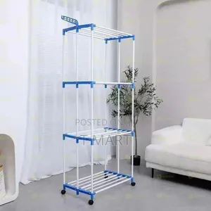 4-Tier Large Capacity Laundry Drying Rack ባለ 4 ደረጃ የልብስ ማስጫ