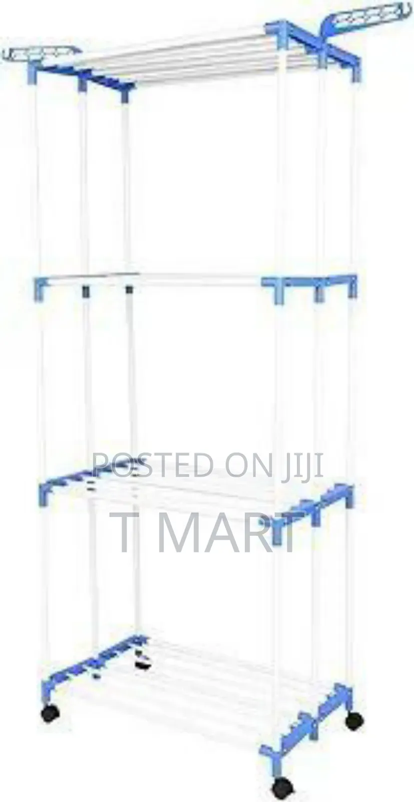 4-Tier Large Capacity Laundry Drying Rack ባለ 4 ደረጃ የልብስ ማስጫ