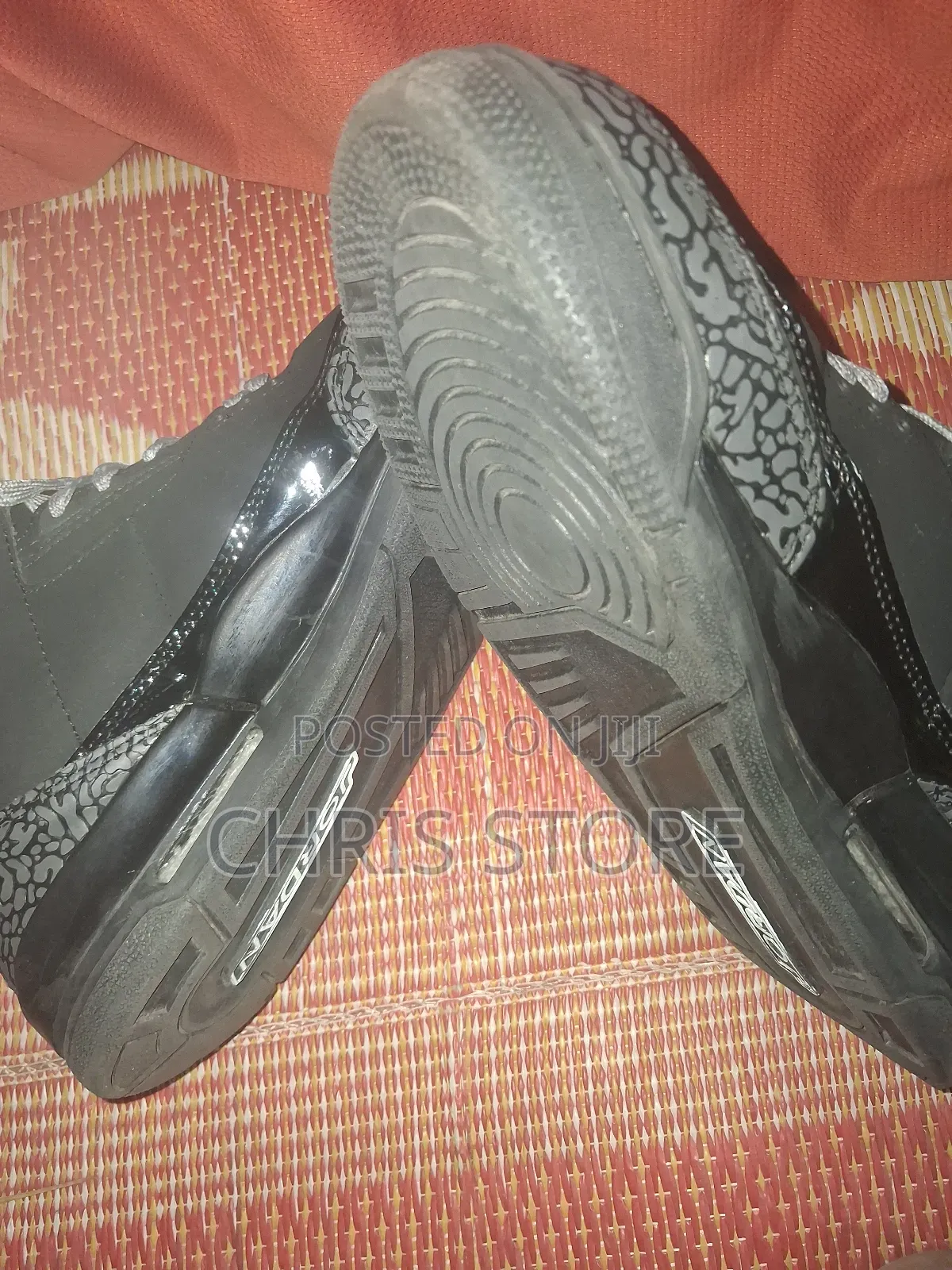 Jordan 3 Retro "Black Cat" Sneakers.