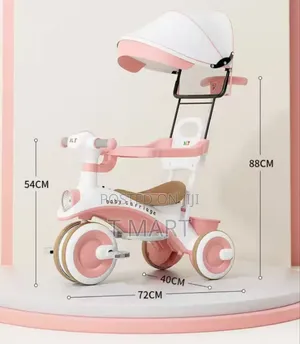 Baby Musical Tricycle With Parent Handle
