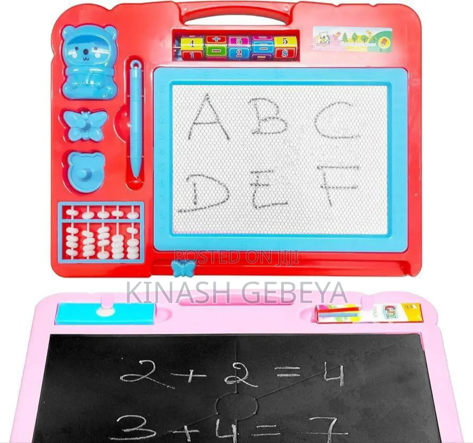 Kids Magnetic Drawing Board With Numbers Abacus