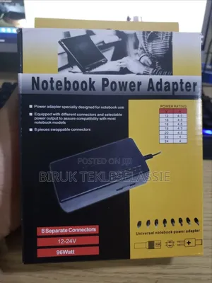 Multi-Functional Adjustable 12-24v Charger With 8 Connectors Adapter