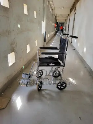 Wheelchair for Seniors-Nylon Seat, Padded Armrests Swing Away Footrest