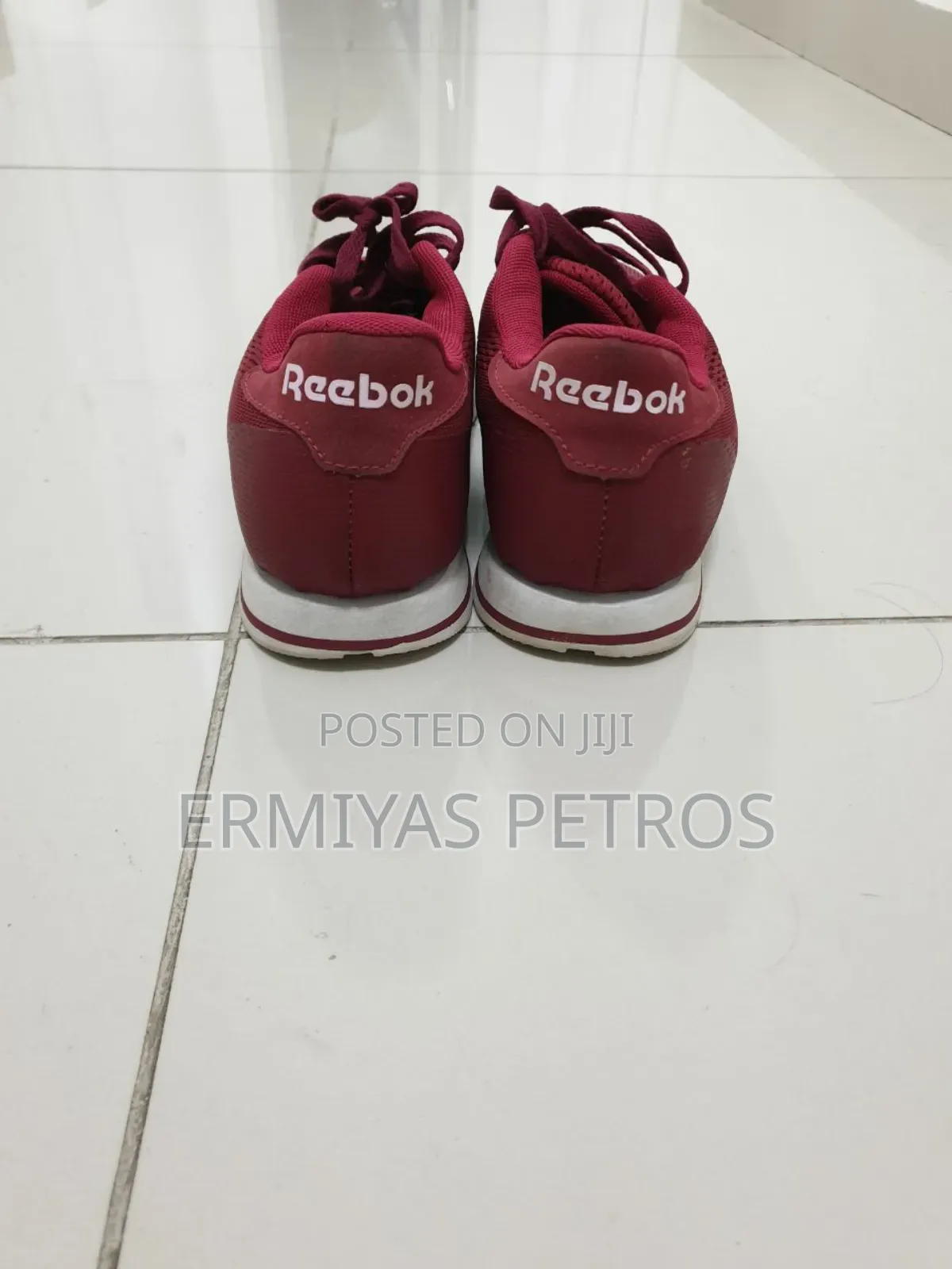 Burgundy Reebok Sneakers