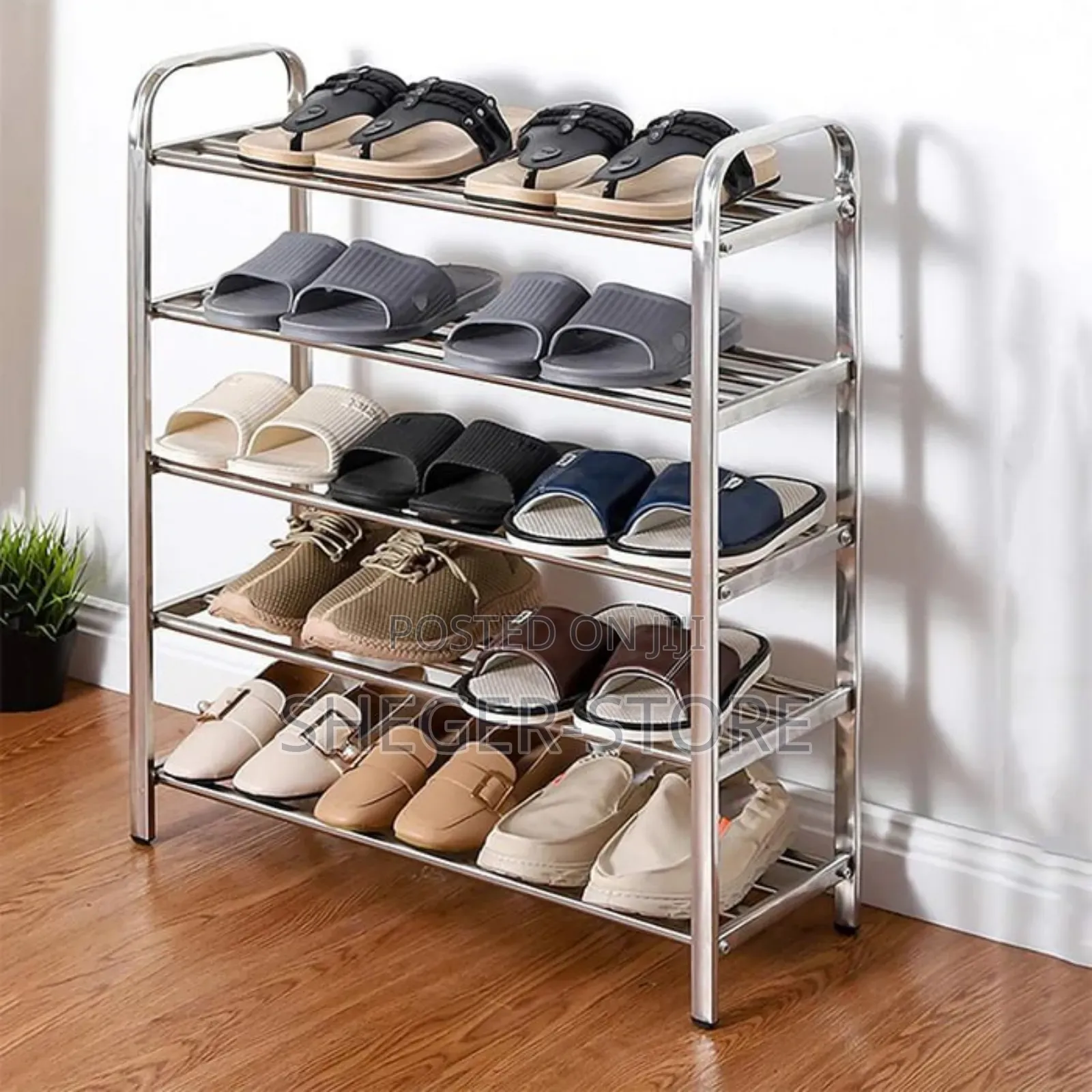 High Quality 4 Layer Durable Steel Shoe Rack