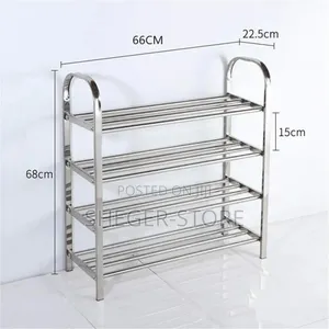 High Quality 4 Layer Durable Steel Shoe Rack
