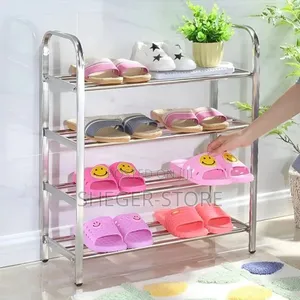 High Quality 4 Layer Durable Steel Shoe Rack
