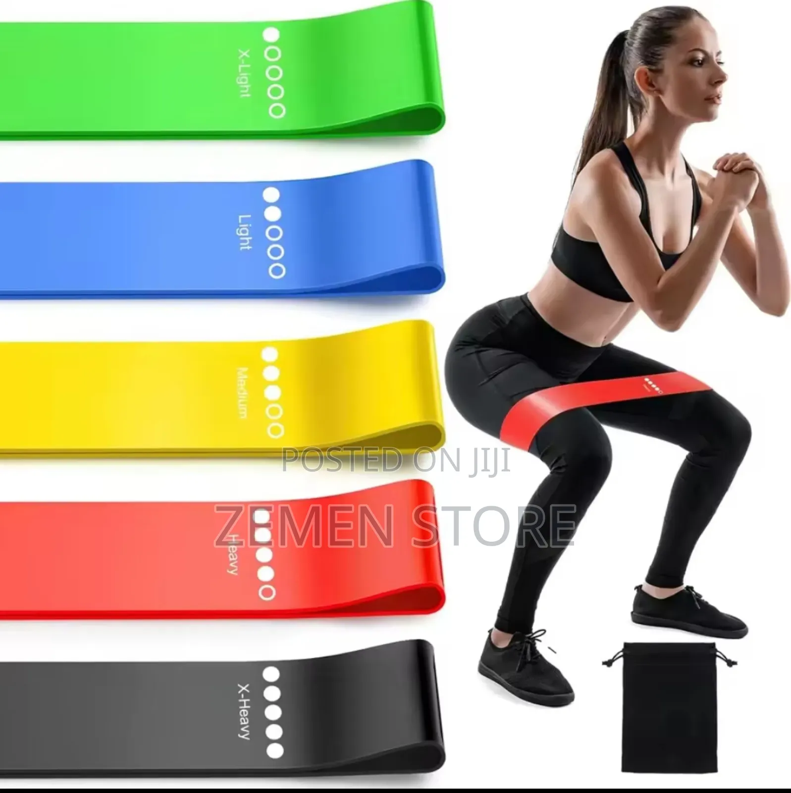 5-in-1 Resistance Band Set - ባለ 5 አይነት Resistance ስፖርት ገመድ