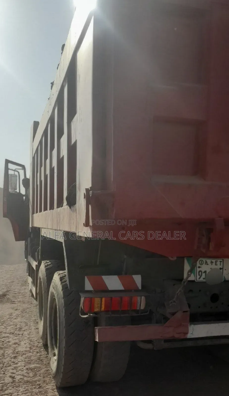 2017 ሲኖ ገልባጭ ታርጋ:91 ሺ ባንክ: 800 ሺ አለበት