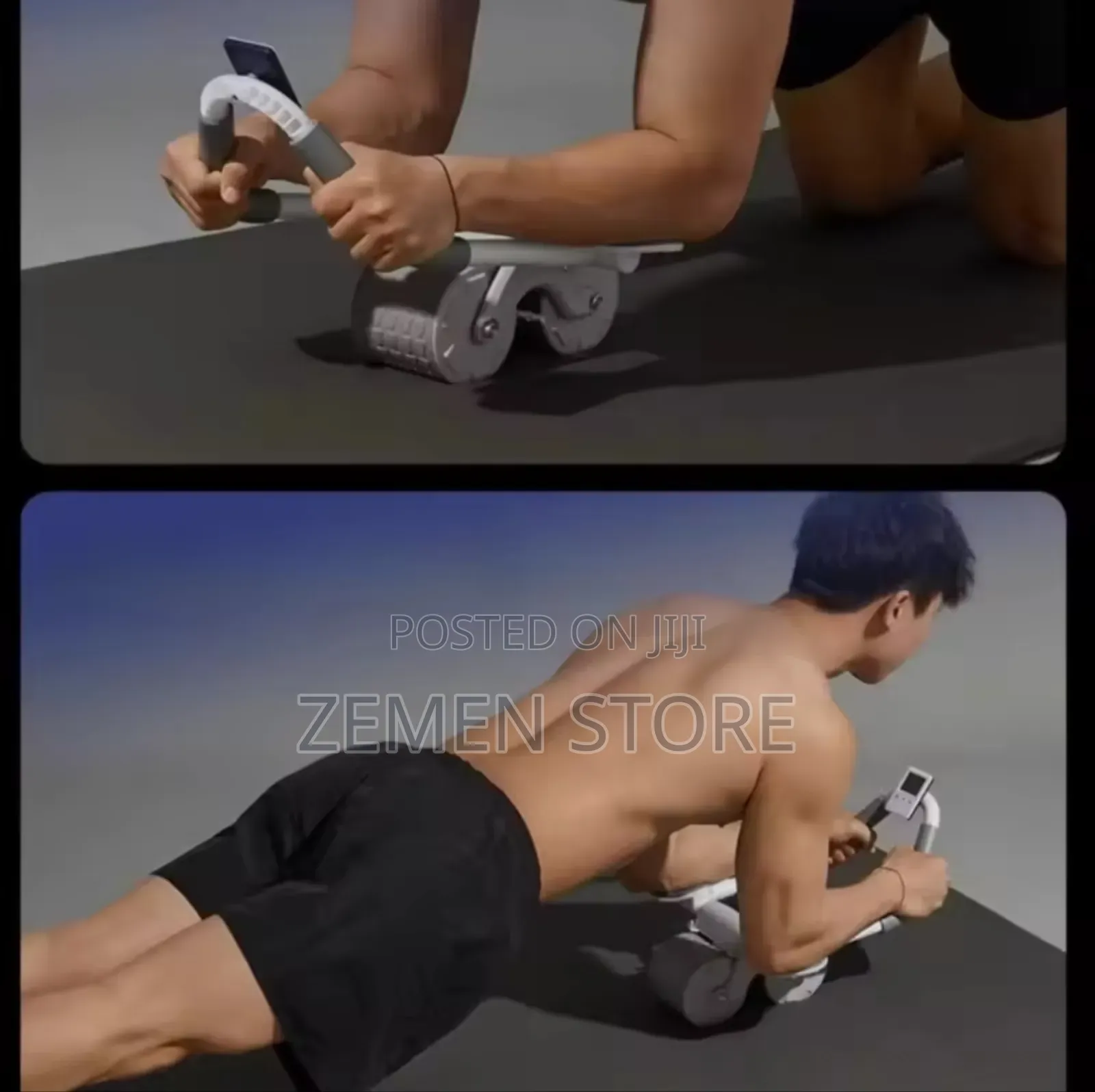 Auto-Rebound Abdomen Wheel - ጠንካራ የሆድ ስፖርት መስሪያ ማሽን