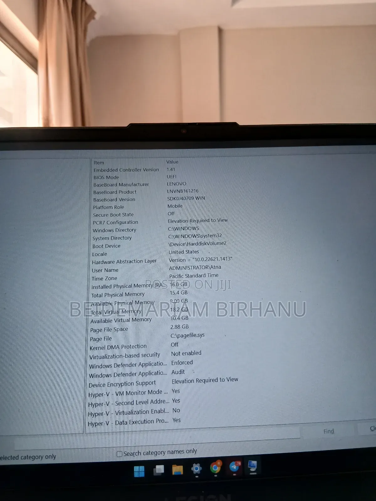 Laptop Lenovo Legion 5 16GB AMD Ryzen 5 SSD 1.5T