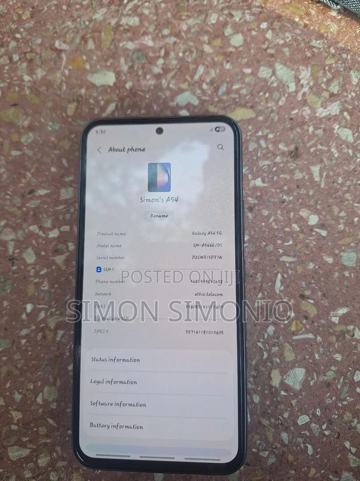 Samsung Galaxy A54 5G 256 GB Black