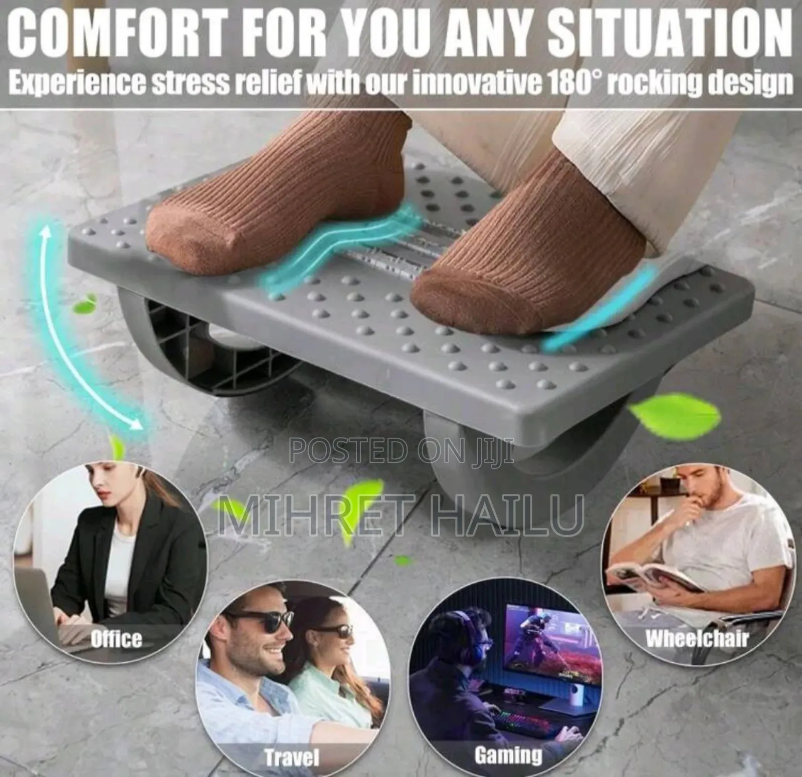 Foot Rest for Under Desk at Work - Ergonomic Foot Stools for Under Of