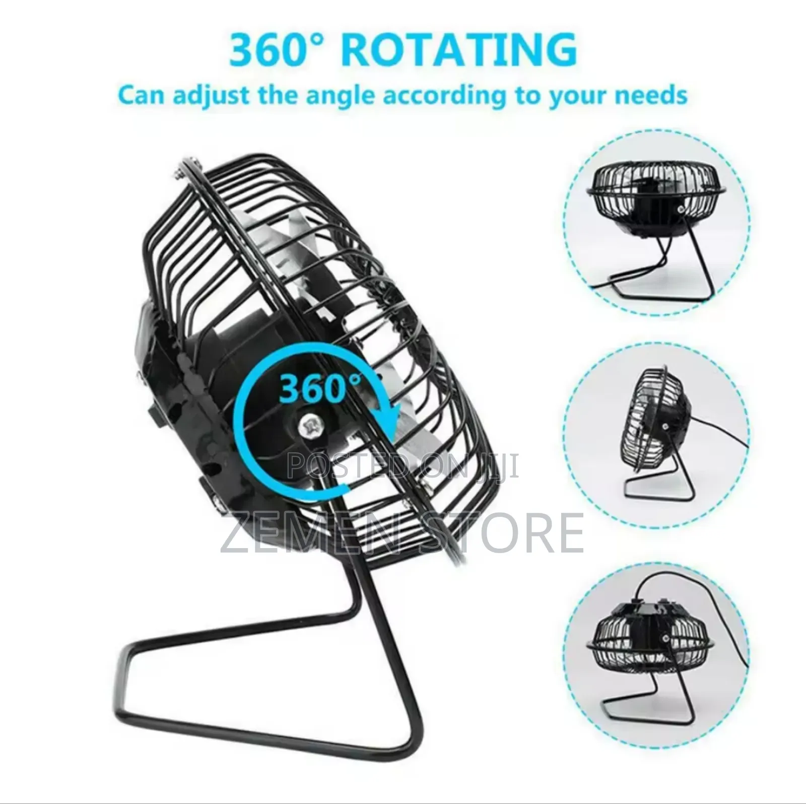 Usb Mini Desk Fan: ቀዝቃዛ አየር በሄዱበት ቦታ - ኃይል ቆጣቢ ፋን!