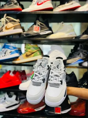 Air Jordan 4 Retro Military Black/White Master Quality Shoes