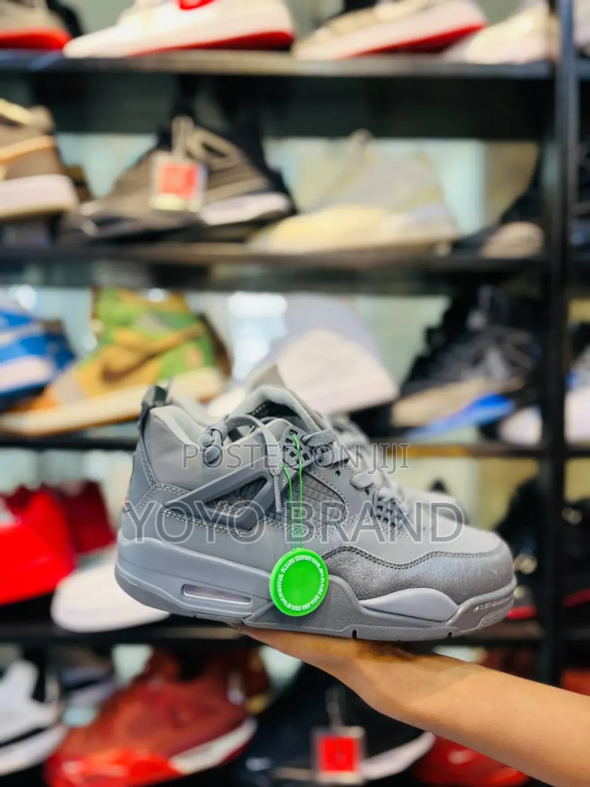 Air Jordan 4 Retro Se Paris Olympic Wet Cement Fashion Sneaker