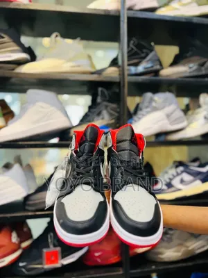 Air Joran 1 Mid Gs Black Cement Grey Fire Red Fashion Shoes