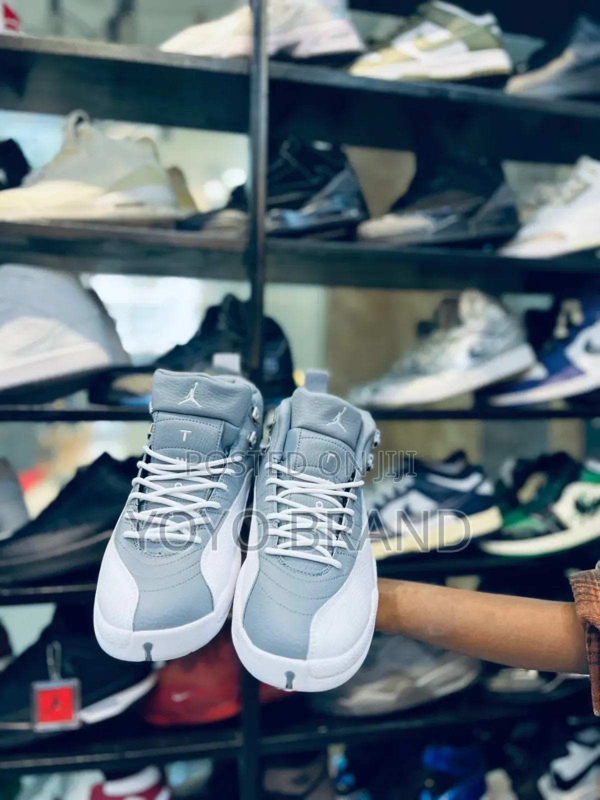 Air Jordan 12 Retro Stealth Cool Grey Fashion Sneaker