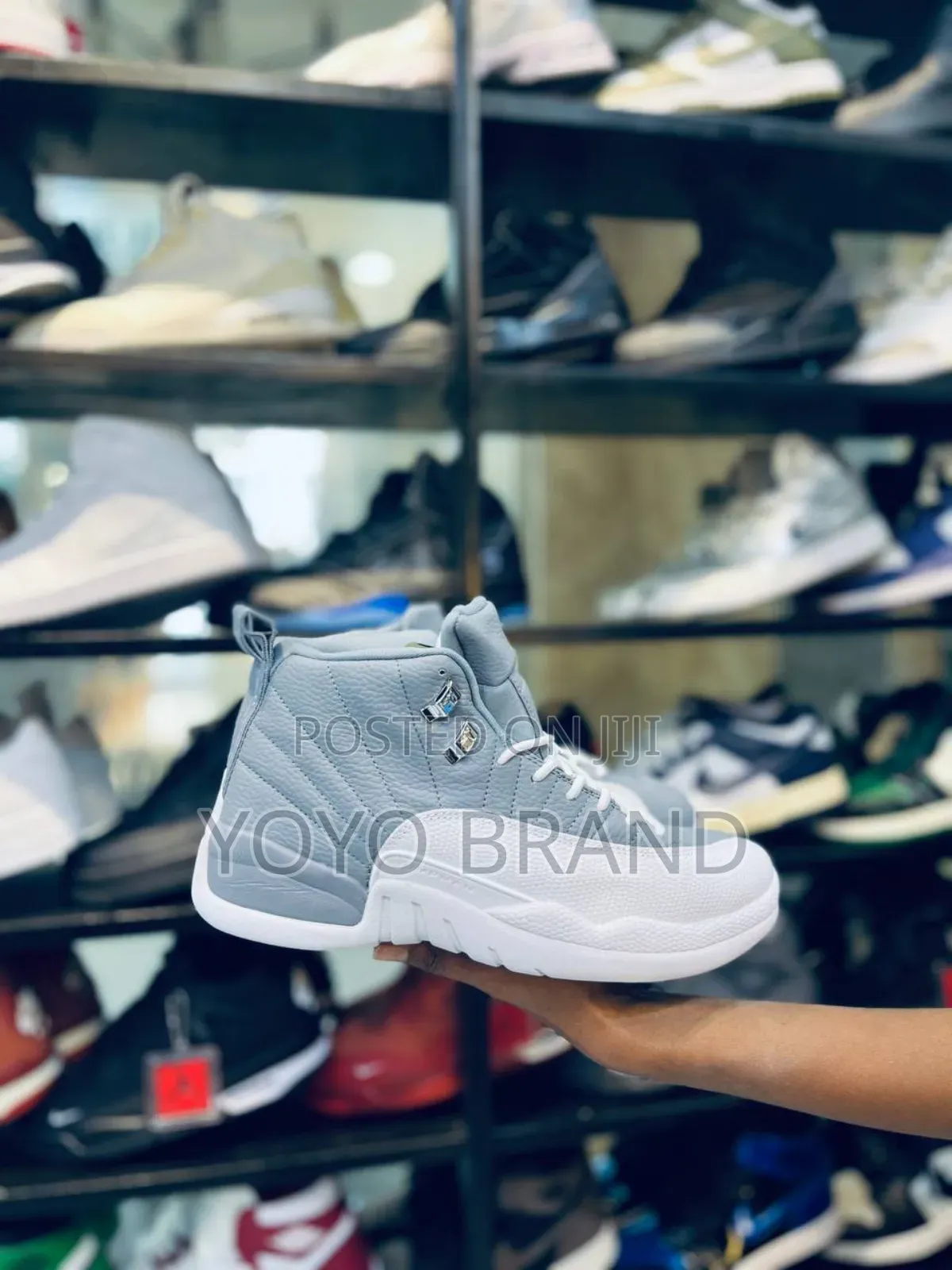 Air Jordan 12 Retro Stealth Cool Grey Fashion Sneaker