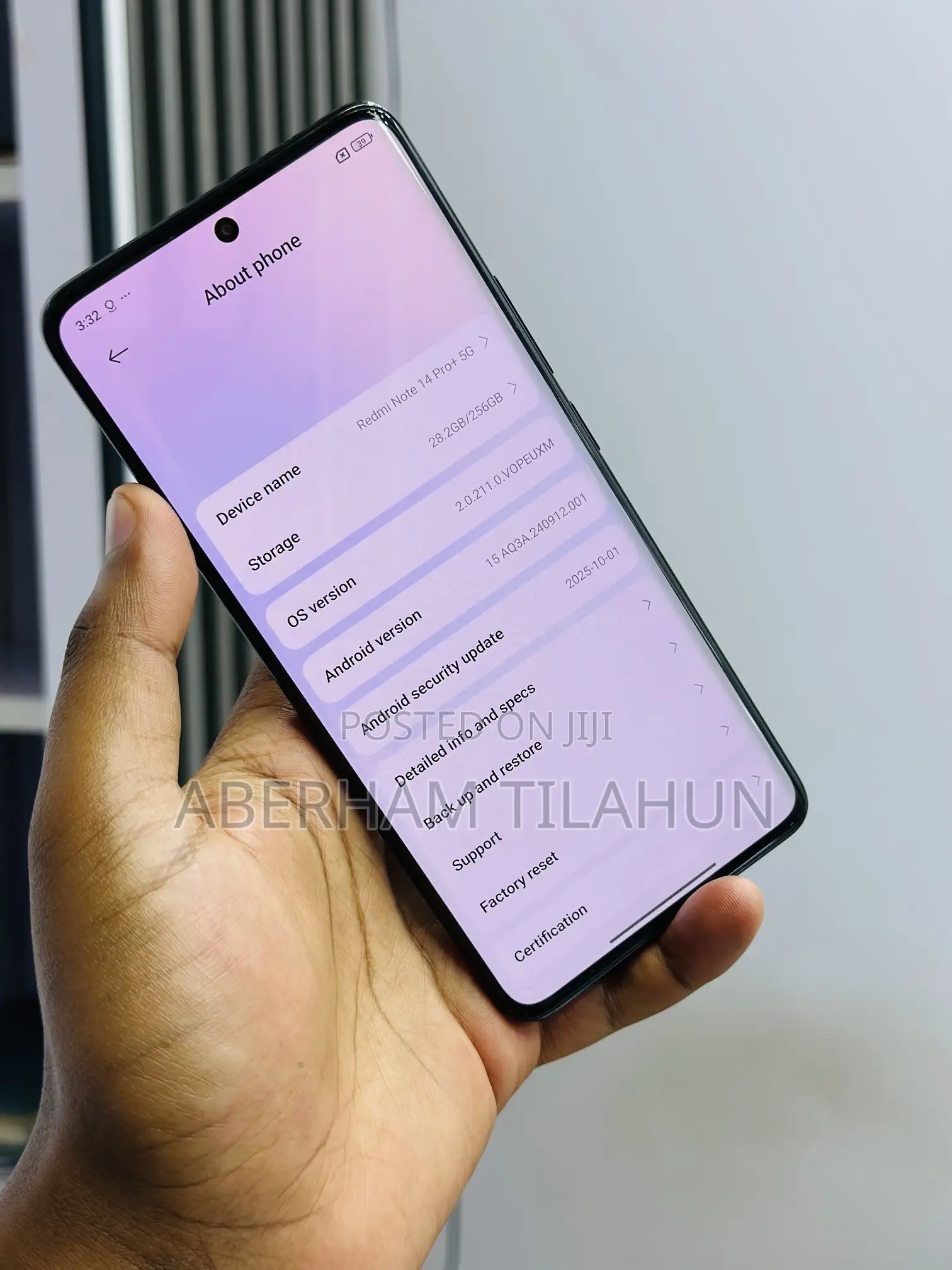 New Xiaomi Redmi Note 14 Pro+ 5G 256 GB Black