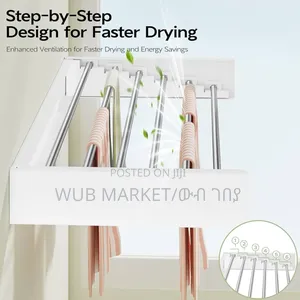 Wall Mounted Foldable Cloth Rack