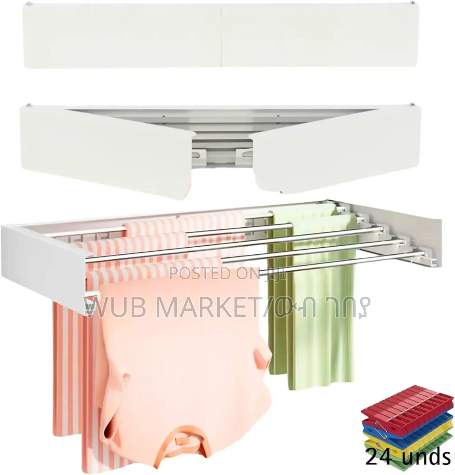Wall Mounted Foldable Cloth Rack