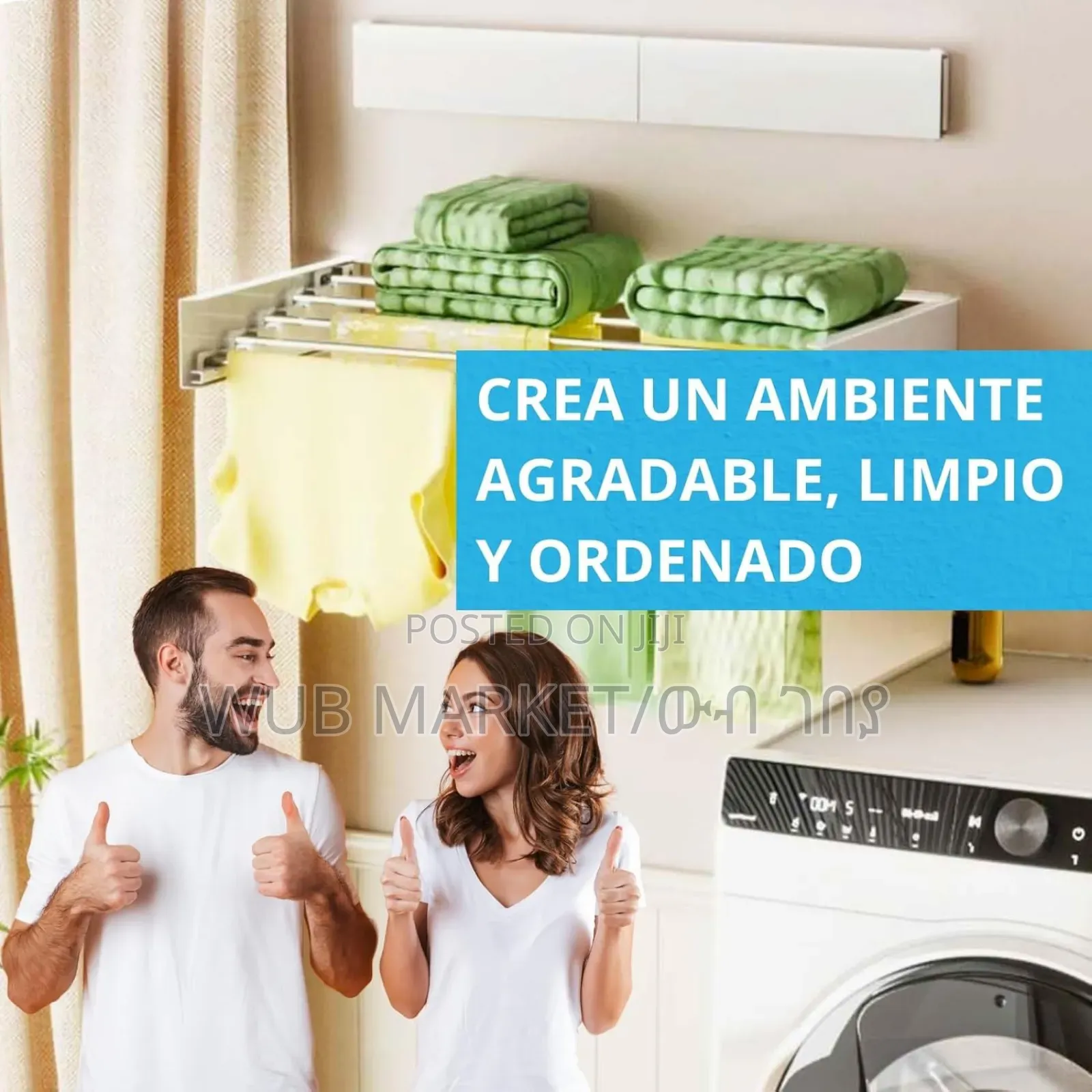 Wall Mounted Foldable Cloth Rack