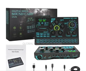 Live Sound Card Usb Sound Mixer Professional Audio Mixing Console