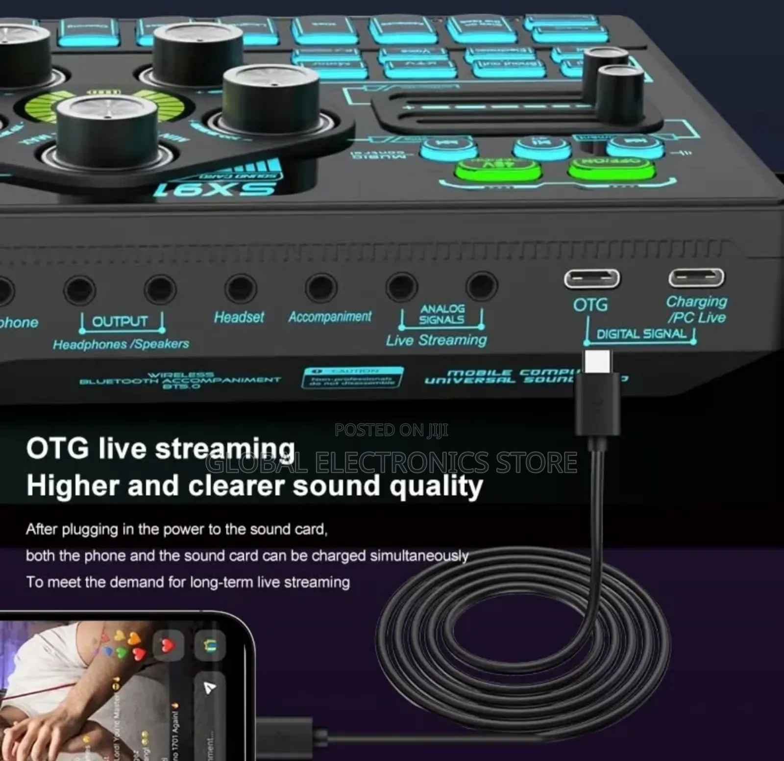 Podcast Equipment Bundle For 2, Audio Interface Dj Mixer With 48v