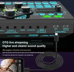 Podcast Equipment Bundle For 2, Audio Interface Dj Mixer With 48v