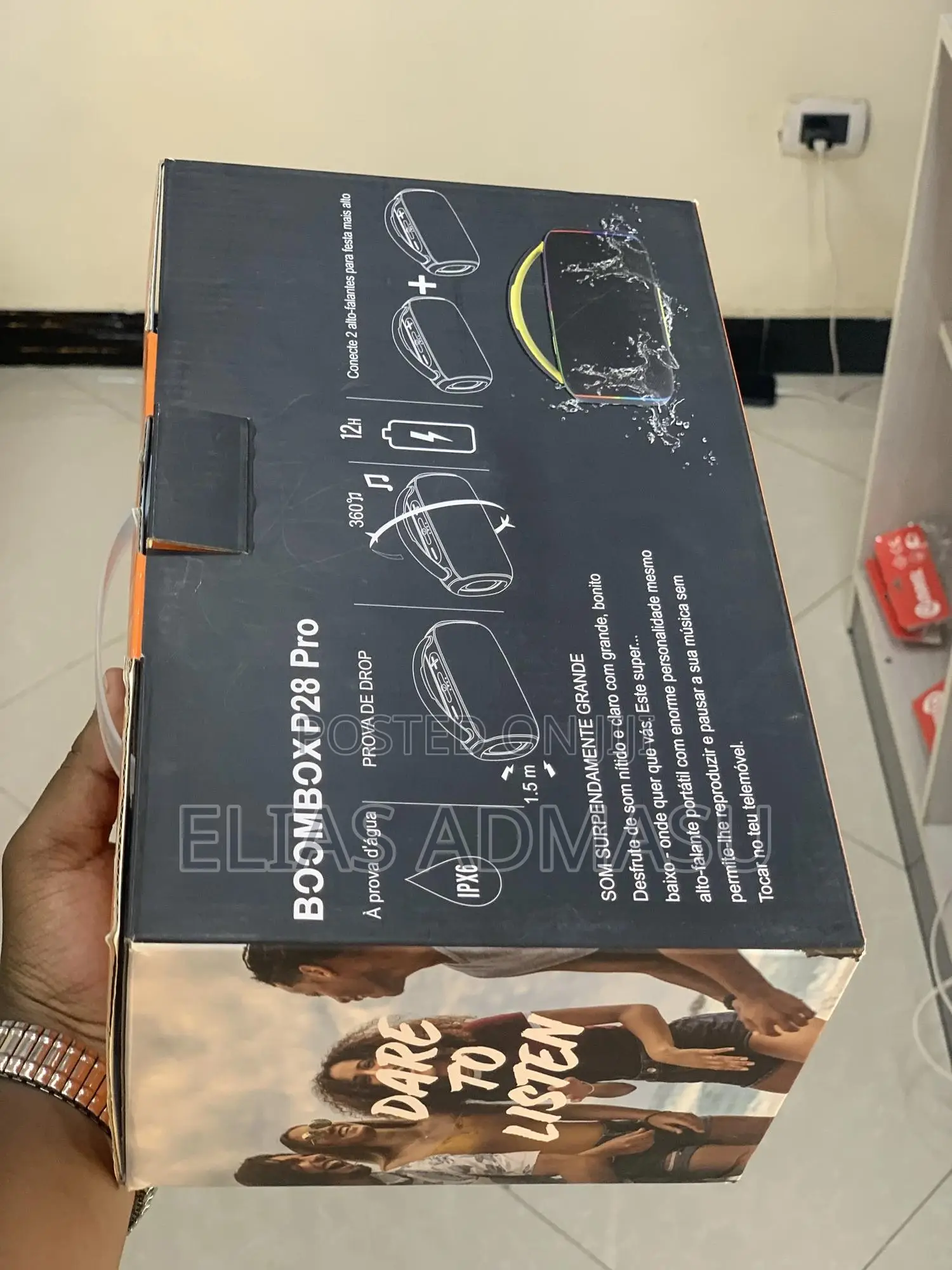 Brand New Boombox P28 Pro - Super Bass Wireless Speaker (Waterproof)