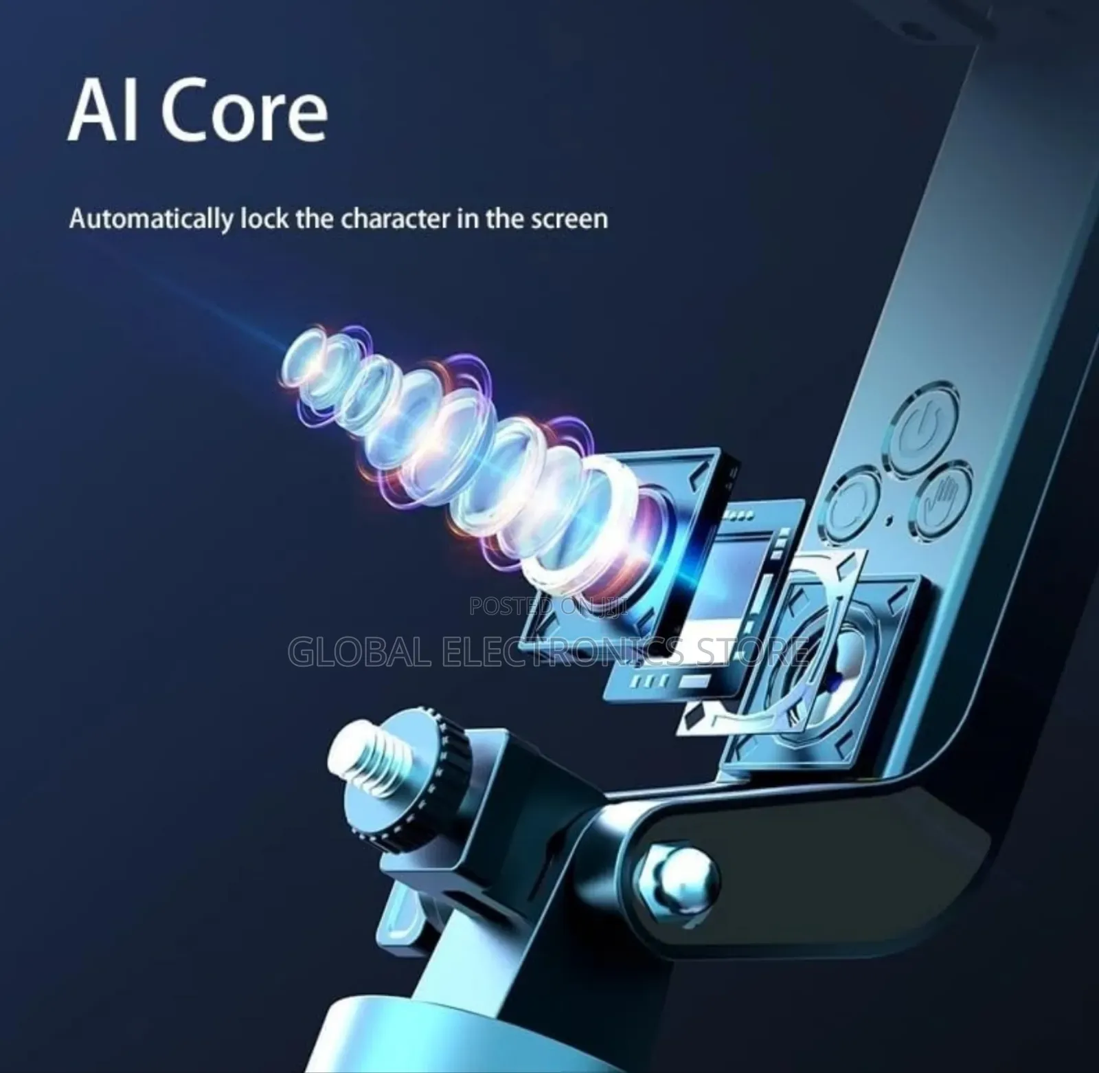 Auto Face Tracking Gimbal Tripod - 360° Rotating Smart Shooting Holder