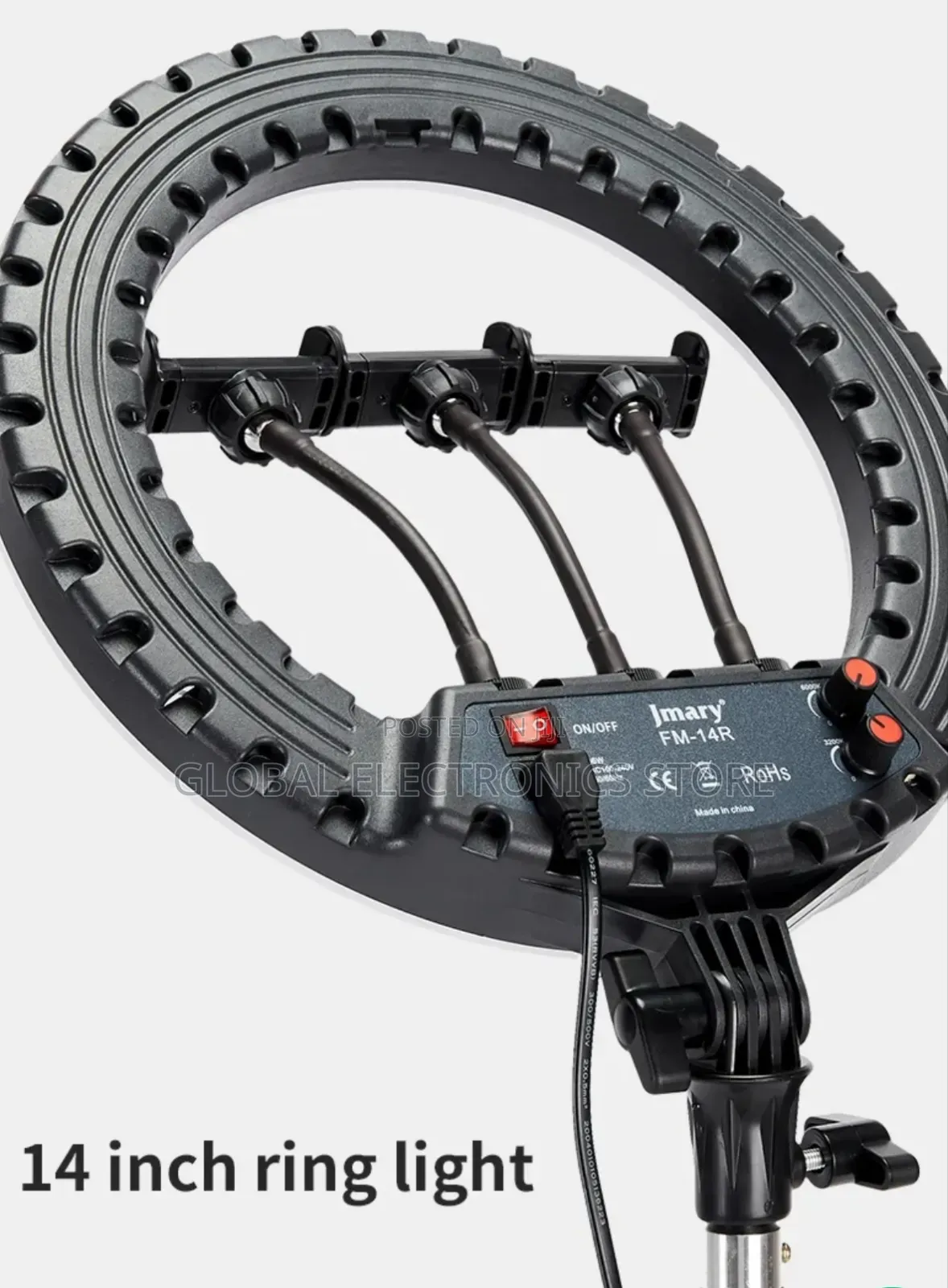 Jmary 14 Inch Fm-14r Professional Dimmable Led Light Ring Light