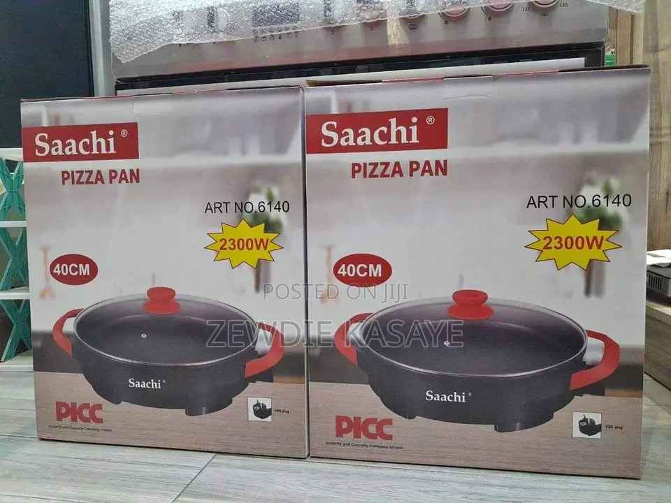 Saachi Electric Ceramic Pizza Pan የፒዛ መጋገሪያ ምጣድ 40 Cm 44 Cm