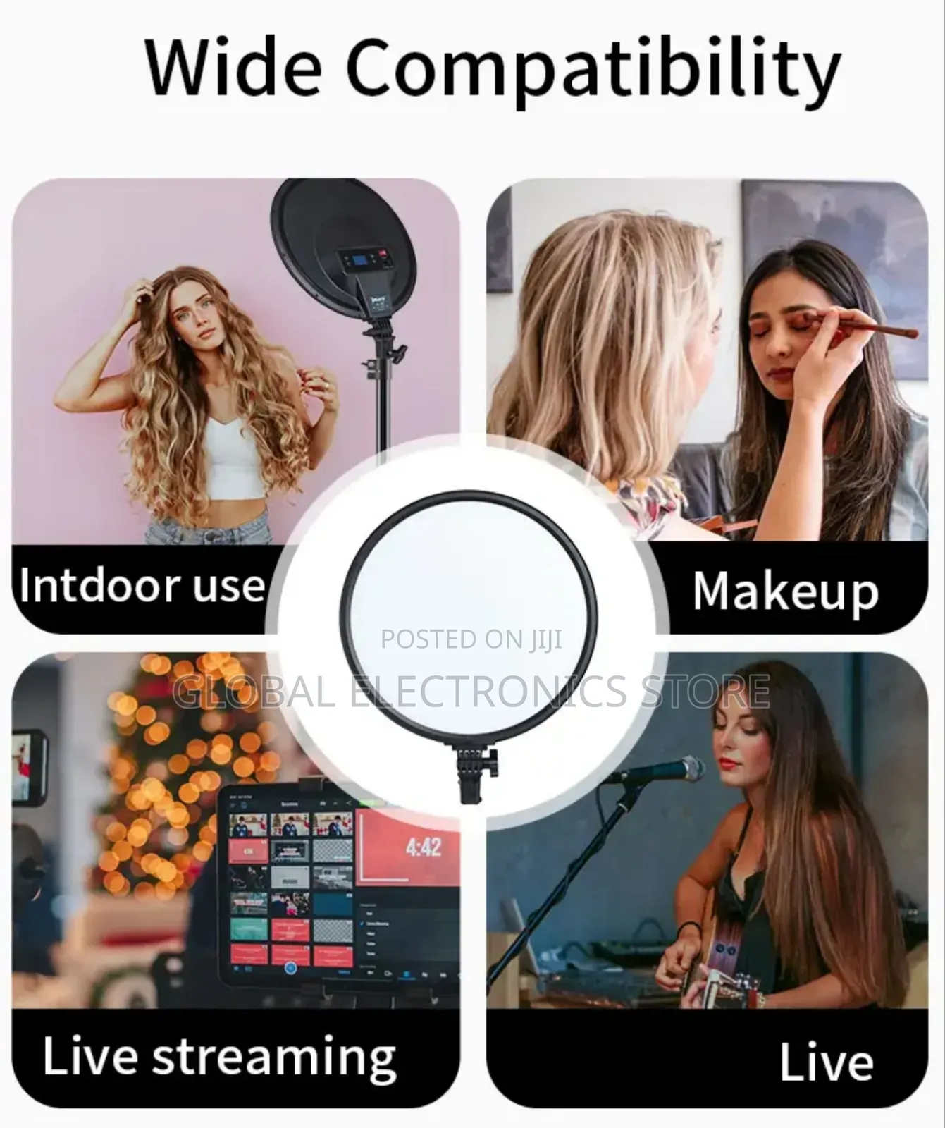 Jmary 15inch Panel Photography Light With Remote