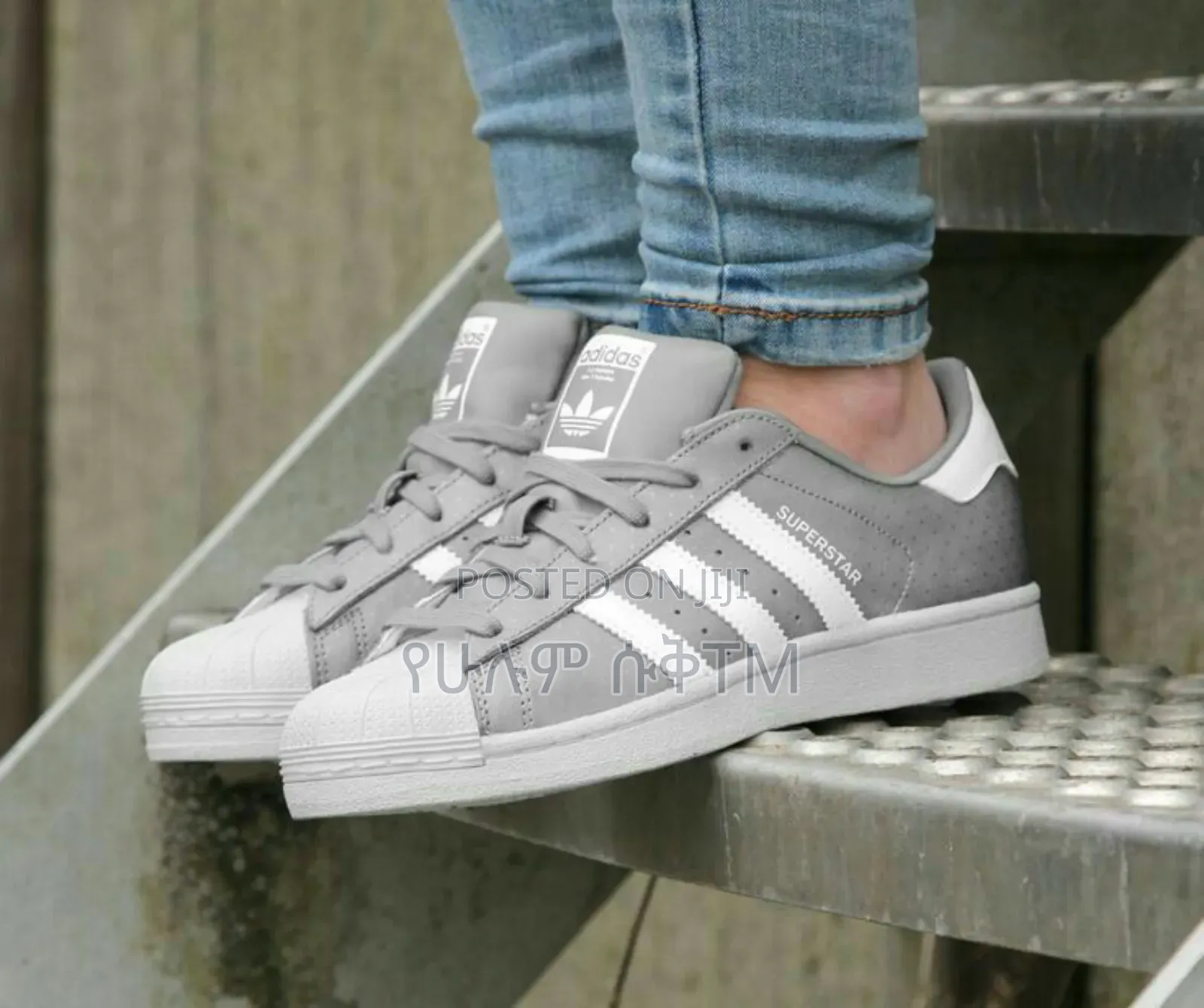 Adidas Originals Superstar 'Grey/White' Men's Shoes