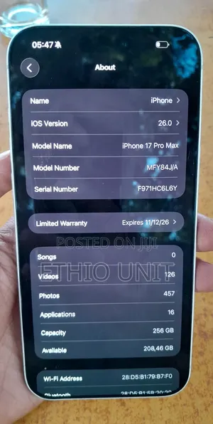 Apple iPhone 17 Pro Max 256 GB Silver