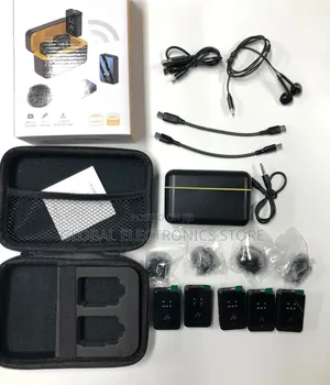 4 Mic Ena 1rx በአንድ ላይ የያዘ Collar Wireless Mic(With Full Accessiories)