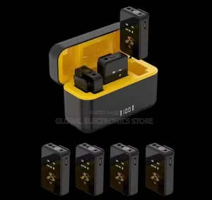 4 Microphone 4tx + 1 Rx Wireless Microphones Portable Lavalier Mic