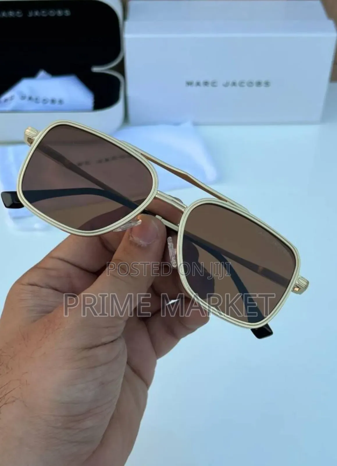 Marc Jacobs Gold Brown Sunglasses