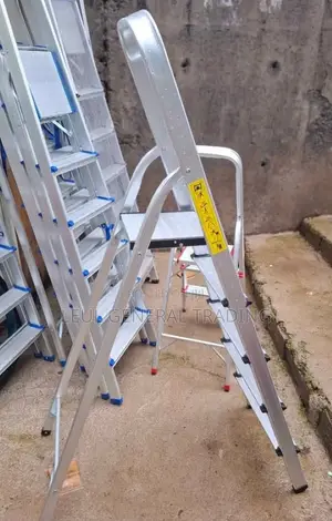 Ladder Aluminum Double Sided 5 Step Ladder 5 ደረጃ መሰላል Meselale