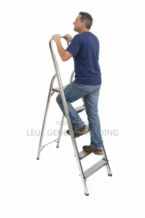 Ladder Aluminum Double Sided 5 Step Ladder 5 ደረጃ መሰላል Meselale