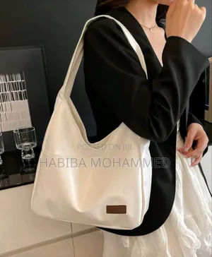 Hobo Bag Letter Patch Decor Vintage, Minimalist Style Women Bag