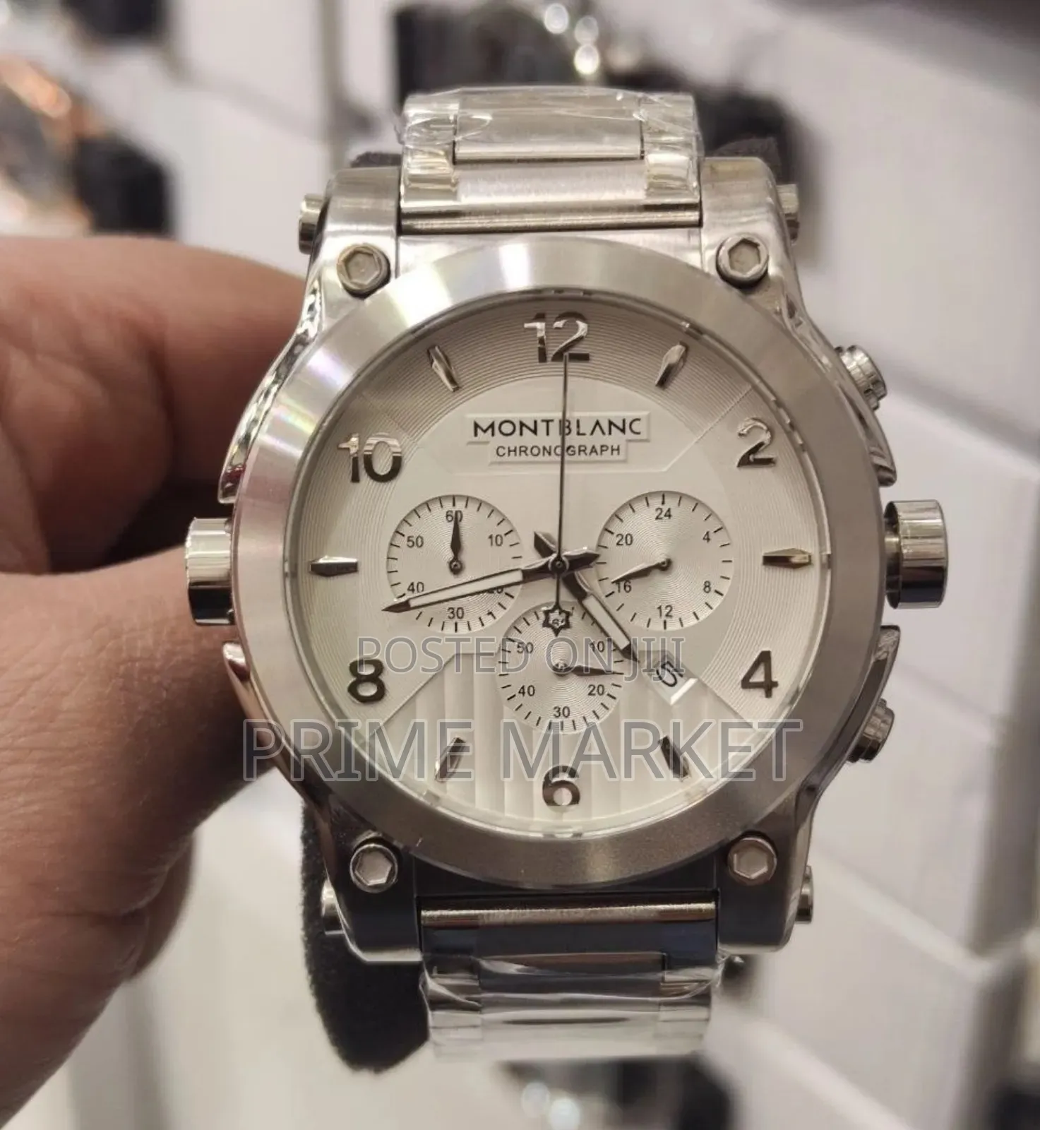 Montblanc Mens Metal Chrono Watch